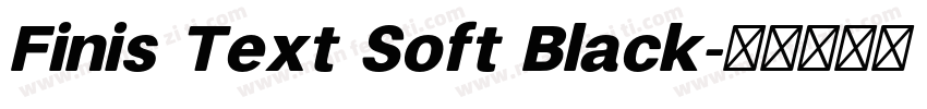 Finis Text Soft Black字体转换